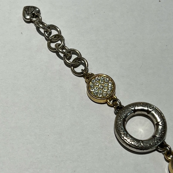 Brighton Link Bracelet with Pave Rhinestones - Picture 3 of 6